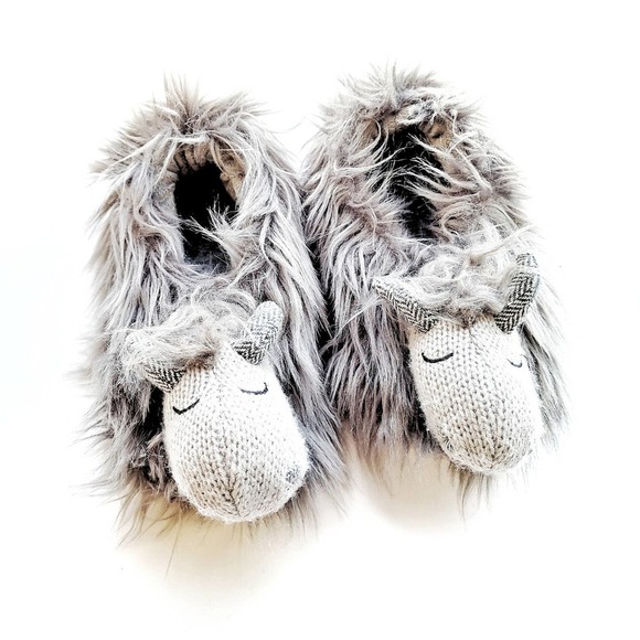 Restoration Hardware Slippers Small Wooly Dragon 2-4 yrs 8-10 shoe size - Picture 1 of 3